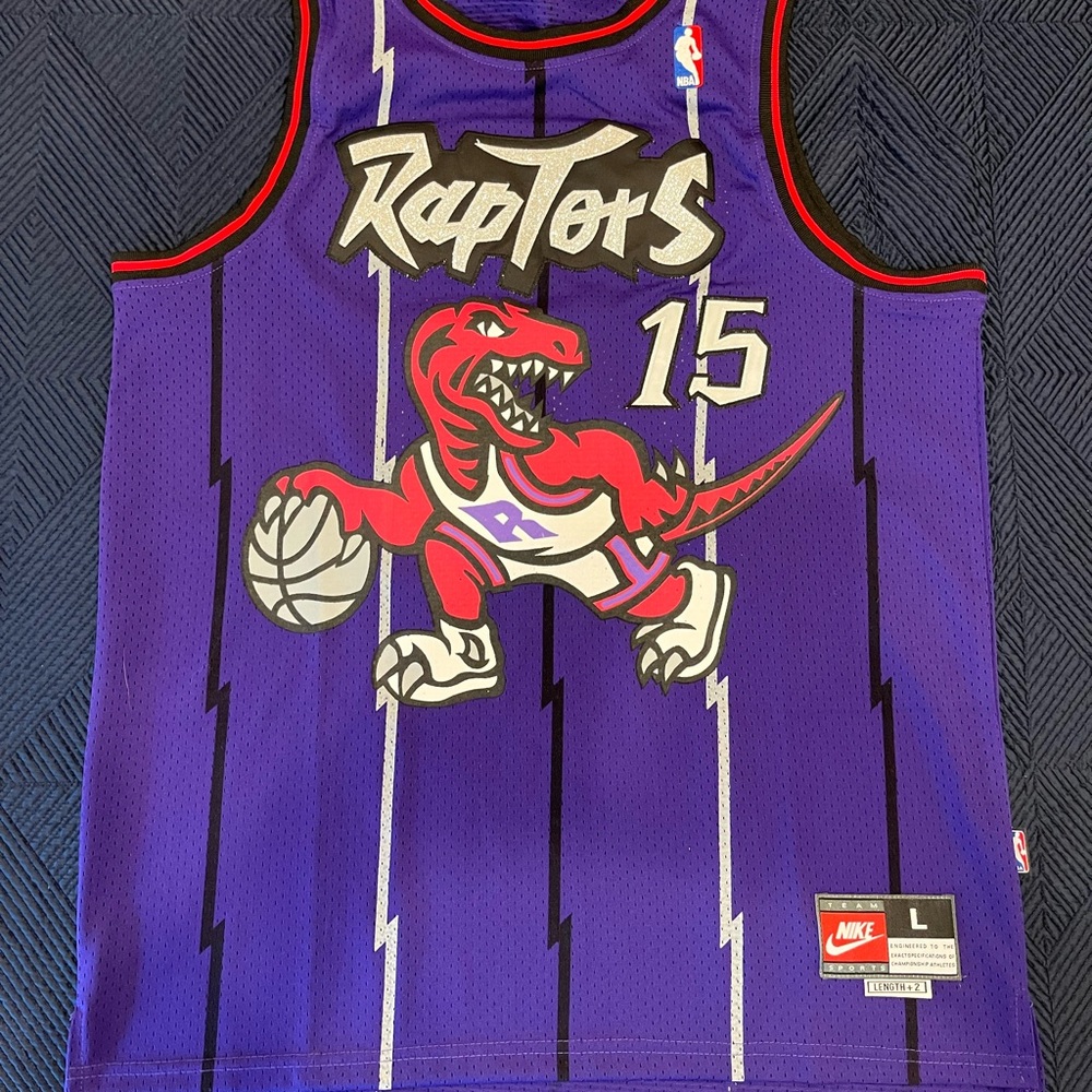 Nike Stitched Vince Carter Throwback Toronto Raptors Jersey